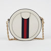 Gucci Ophidia GG Round Chain Mini Crossbody Bag White 158380162 [P]