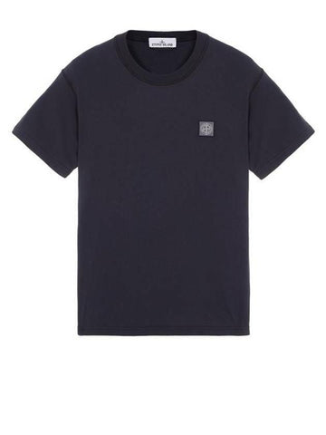 Stone Island FISSATO Treatment Organic Cotton Jersey T-Shirt Pisa Effect Logo Patch 101523757 A0020 133073172 [P]