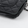 CHANEL Classic Lambskin WOC Crossbody Bag Black Silver Hardware 158395006 [P]