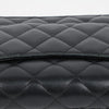 CHANEL Classic Lambskin WOC Crossbody Bag Black Silver Hardware 158395006 [P]