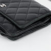 CHANEL Classic Lambskin WOC Crossbody Bag Black Silver Hardware 158395006 [P]