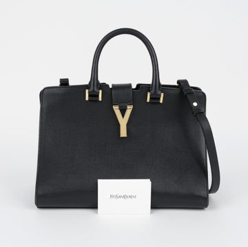 SAINT LAURENT ツイードブラックカバシックトートバッグ 158404548 [P]