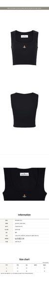 Vivienne Westwood Black ORB Crop Sleeveless 157950720 [P]
