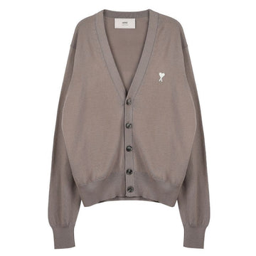 AMI Heart Logo Cardigan 136058447 [P]