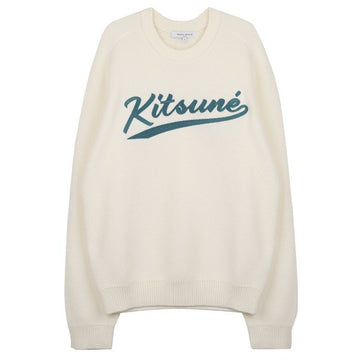 Maison Kitsune Varsity Embroidered Mesh Knit 139307112 [P]