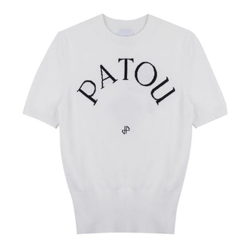 PATOU Logo Jacquard Short Sleeve Knit 139992368 [P]