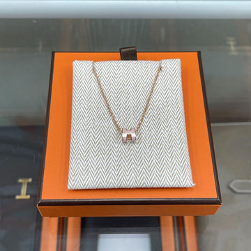 HERMES ミニ ポパッシュ ネックレス ピンク/ローズゴールド H147992FO85 158644978 [P]