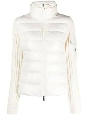 MONCLER Logo-Patch Daunen-Wollcardigan 133041884 [P]