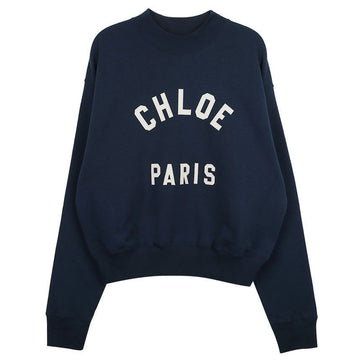 Chloe Cotton Fleece Mock Neck Logo Sweatshirt 141983310 [P]