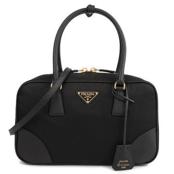 Prada Reedition 1978 Medium Nylon Saffiano Leather Two-Handle Bag 141983359 [P]