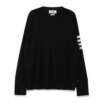THOM BROWNE 4-Streifen Crewneck Pullover aus Wolle MKA002D Y1014 001 142313601 [P]