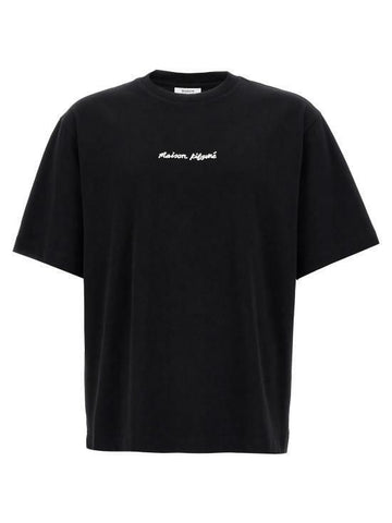 MAISON KITSUNE ロゴラインハンドライティングオーバーサイズTシャツOM00122KJ0119 P199 142645821 [P]