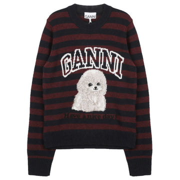 GANNI プードルグラフィックスウィーター K2567-999 143014311 [P]