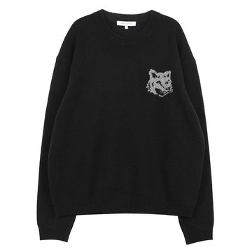 Maison Kitsune Fox Head Intarsia Merino Knit 150217591 [P]