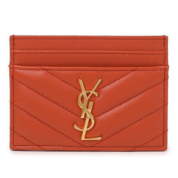 SAINT LAURENT ラムスキン CASSANDRE カードケース 150946686 [P]