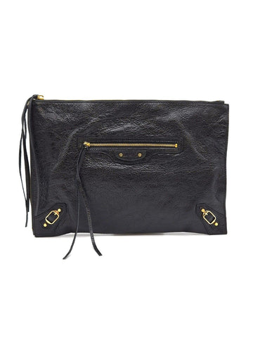 BALENCIAGA Klassische Motor-Clutch Schwarz (362967) 158645224 [P]