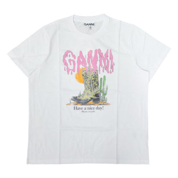 Ganni Western Boots Women's T-Shirt A1050075 151 158651302 [P]