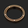 DAMIANI 18K Roségold 10P Diamant Hochzeitsbandring Größe 13 158651533 [P]