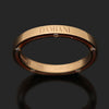 DAMIANI 18K Roségold 10P Diamant Hochzeitsbandring Größe 13 158651533 [P]