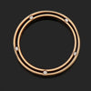 DAMIANI 18K Roségold 10P Diamant Hochzeitsbandring Größe 13 158651533 [P]