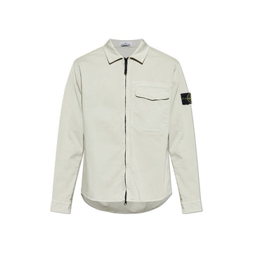 STONE ISLAND 26SS ワッペン パッチ シャツジャケット パールグレー L1S15 1200015 S0012 V0061 153589030 [P]