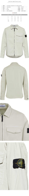 STONE ISLAND 26SS ワッペン パッチ シャツジャケット パールグレー L1S15 1200015 S0012 V0061 153589030 [P]