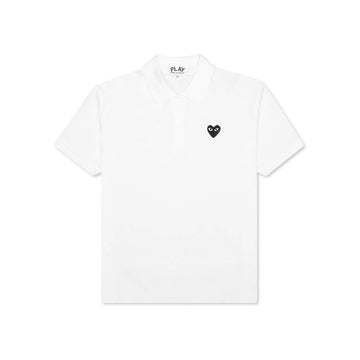 COMME DES GARCONS 26SS Damen Schwarz Herz Wappen Kragen T-Shirt Weiß AX-T066-051-2 151009486 [P]