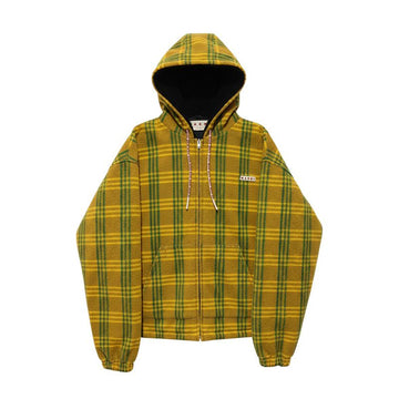 MARNI Gelb-Grün kariertes Kapuzensweatjacke für Herren 100 158655957 [P]
