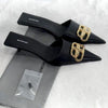 BALENCIAGA 女性 BBロゴ ミュール ブラック 569394 WAWN0 1000 151071884 [P]