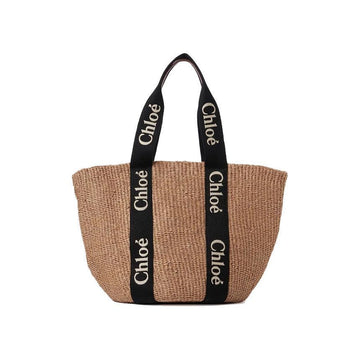 Chloe 26SS Logo Strap Woody Large Basket Bag Beige CHC23AS380L18 915 150478149 [P]