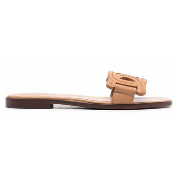 TODS アウトステッチ チェーンストラップ サンダル キャメル XXW05G0EM10 RNL C811 150341528 [P]