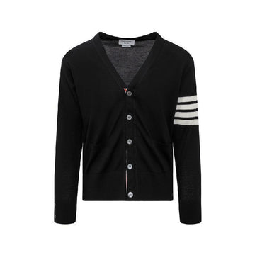 Thom Browne Diagonal Armband Classic Merino Wool Cardigan Black MKC002A Y1014 001 150342198 [P]