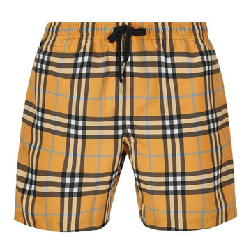 BURBERRY ミディアムチェック スイムショートパンツ ダスティオレンジ 8070767 72618797 [P]