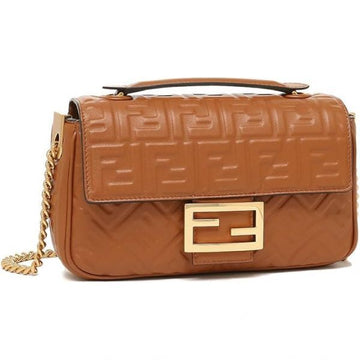 Fendi Baguette Chain Midi Nappa Leather Bag (8BR793 AH9C F1C0G) 130373479 [P]