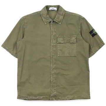 STONE ISLAND Männer Short Sleeve Over Shirt Jacket mit Brusttasche (Khaki) L1S15 1200031 S00WN V015G 153845261 [P]
