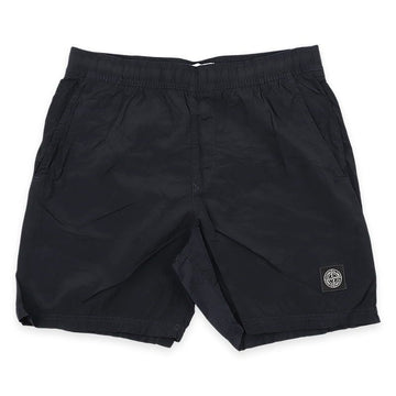 Stone Island Men's Logo Patch Nylon Metal Pocket Swim Shorts (Navy) L1S15 B100004 S0043 V0020 152190292 [P]