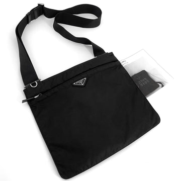 PRADA Nylon Triangular Logo Messenger Bag Crossbody Bag 158665346 [P]