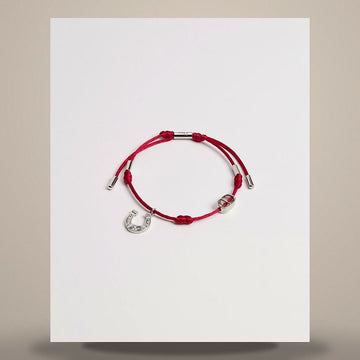 DIOR Hufeisen Armband roter Code & silberne Oberflächenverarbeitung Messing 158665411 [P]