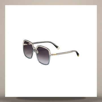 DIOR Zwei-Farben S1F Sonnenbrille Shiny Schwarz & Transparent Grau Quadrat 158665485 [P]