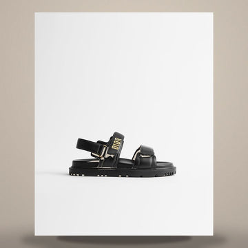 DIOR Sandalen aus schwarzem Leder 158665617 [P]
