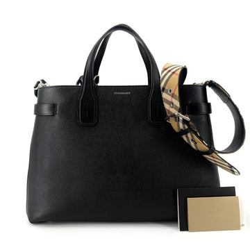 BURBERRY Gepunktete Banner-Tasche Schwarz 158665666 [P]