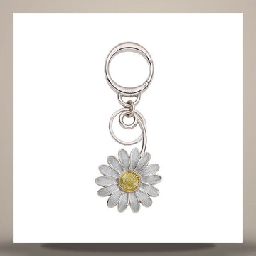 DIOR Jardin d'Atelier Tasche Charm Metall mit silberner Oberfläche & Weiß, goldfarbig lackiert 158665677 [P]