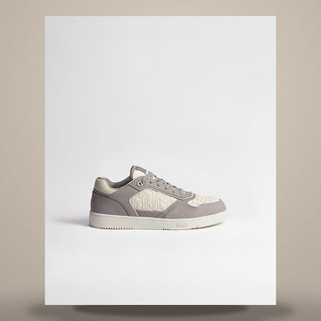 DIOR B27 Uptown Low Top Sneakers Triana grau & Creme Grained Kalbsleder, Creme Gravity Leder 3SN272ZAY_H877 158665750 [P]