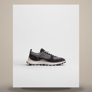 DIOR Sneaker in schwarzem Wildleder und graufarbener technischem Gewebe 3SN364AAZ_H981 158665759 [P]
