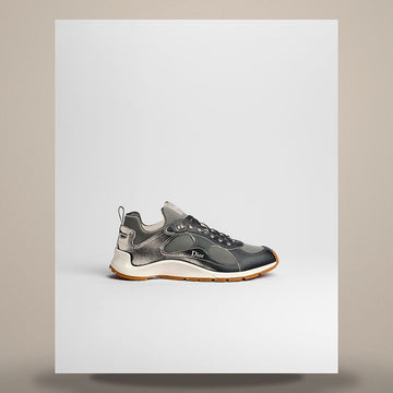 DIOR Mile Sneakers Schwarz Glattes Lammleder & Grau Neopren 3SN352ACL_H968 158665765 [P]