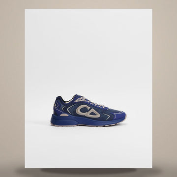 DIOR B30 Countdown Tech Sneaker Navy Blue Transparent N3O Nylon, Navy Blue Technical Fabric & Grey Rubber 158665771 [P]