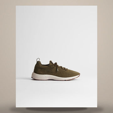 DIOR B80 Lounge Sneakers Khaki Cannage Wool Cashmere Silk Knit & Khaki Suede Calfskin 3SN333AAS_H638 158665789 [P]