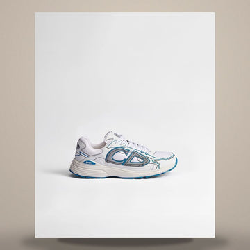 DIOR B30 Countdown Sneakers Weiß Technisches Mesh & Weiß, Hellblau Technischer Stoff 3SN279ZRD_H053 158665796 [P]