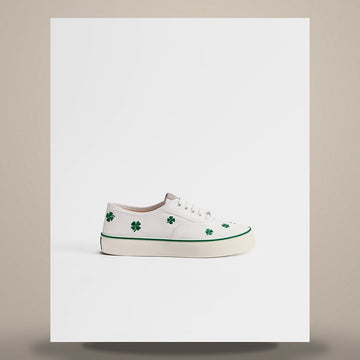 DIOR Sneaker in Weiß mit grünem Kleeblatt-Motiv, Modell 3SN348ACI_H000 158665798 [P]
