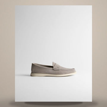 DIOR Loafer aus grauem Wildleder aus Kalbsleder 3LO216ADR_H801 158665815 [P]